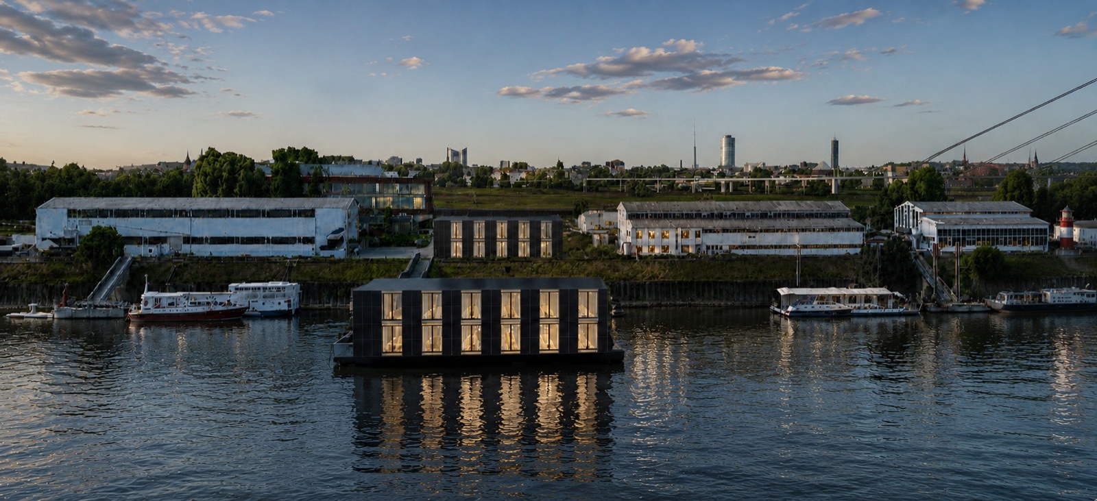 Projektierung eines modularen Waterfront-Gebäudes